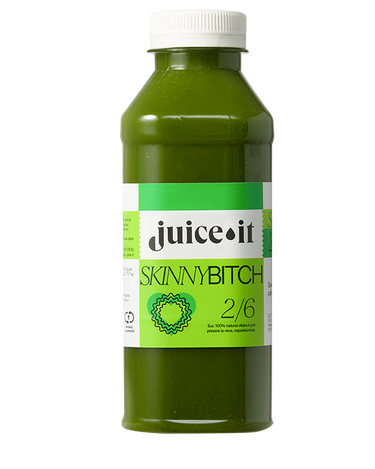Skinny Bitch 2: „Skinny Bitch 2 Juiceit - combinație răcoritoare de spanac, pătrunjel, mentă și ananas.